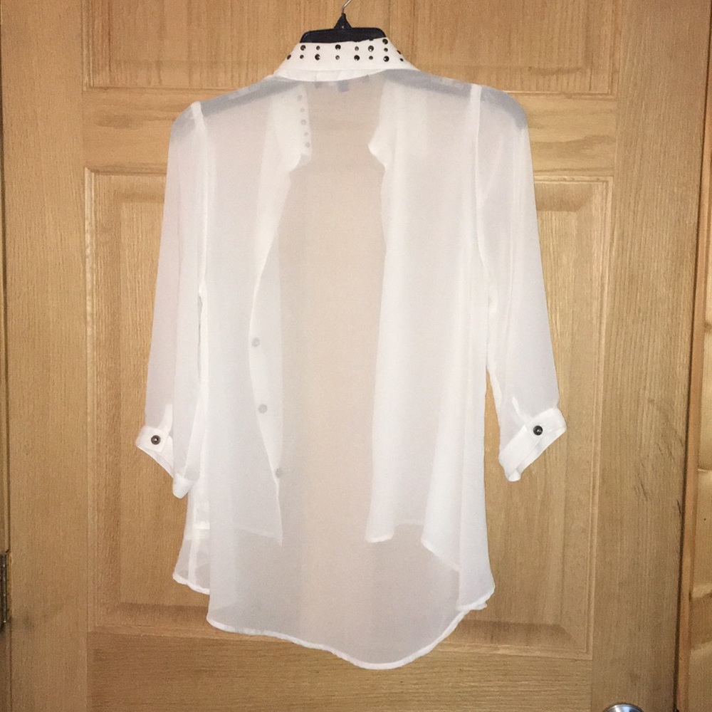 Sheer button down - Picture 2 of 3
